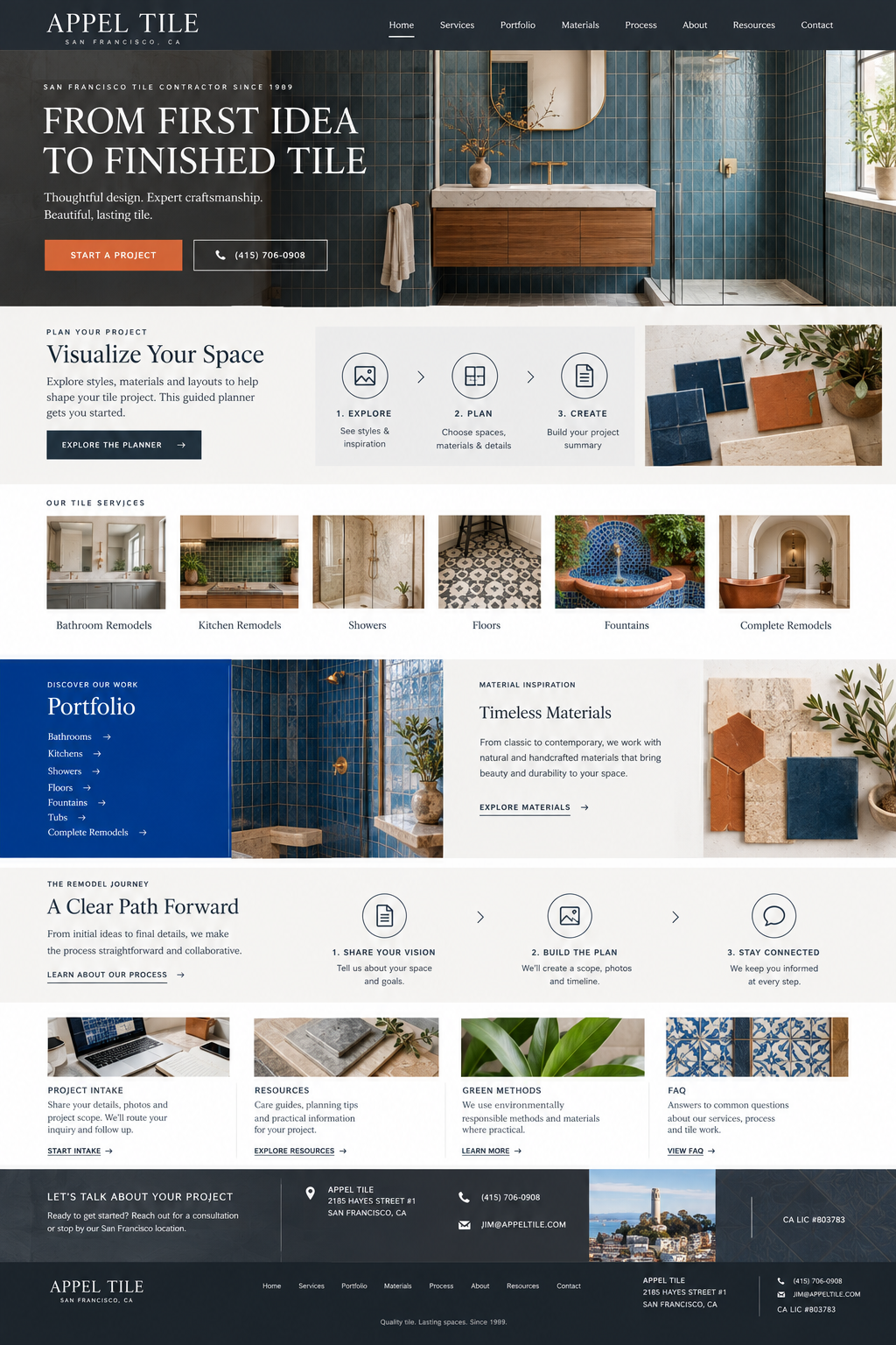 Appel Tile Scale — Operations full homepage concept